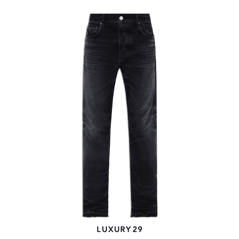Amiri RELEASE HEM STRAIGHT JEAN FADED BLACK(S, Black)