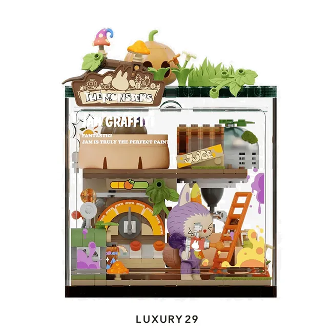 POP MART THE MONSTERS Forest Secret Base Series Blocks-Jam Graffiti