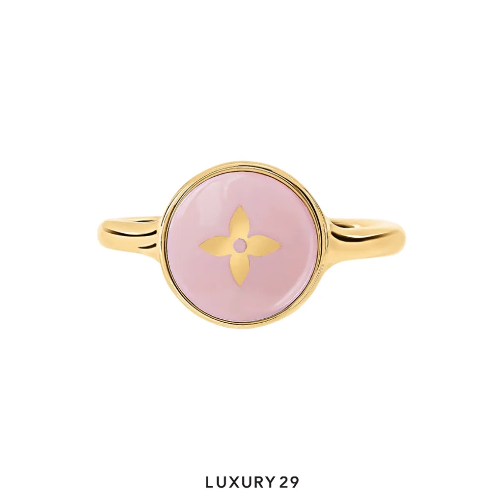 Louis Vuitton LV Pearly Confetti Ring Pink(Medium, Pink)