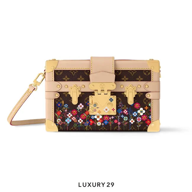 Louis Vuitton LV x TM Petite Malle Monogram Coated Canvas