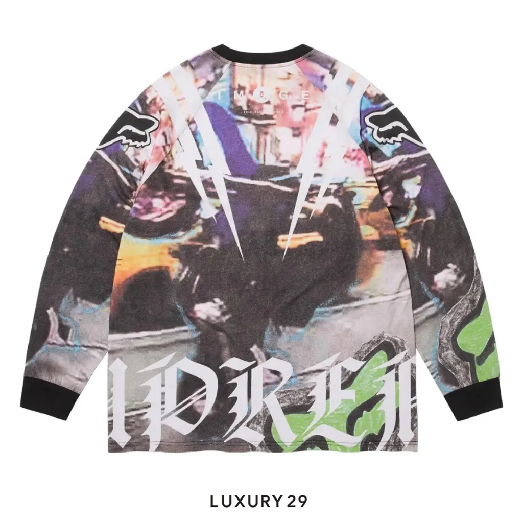 Supreme x Fox Racing Long-Sleeve Top 'Multicolor'(XL, Multicolour)