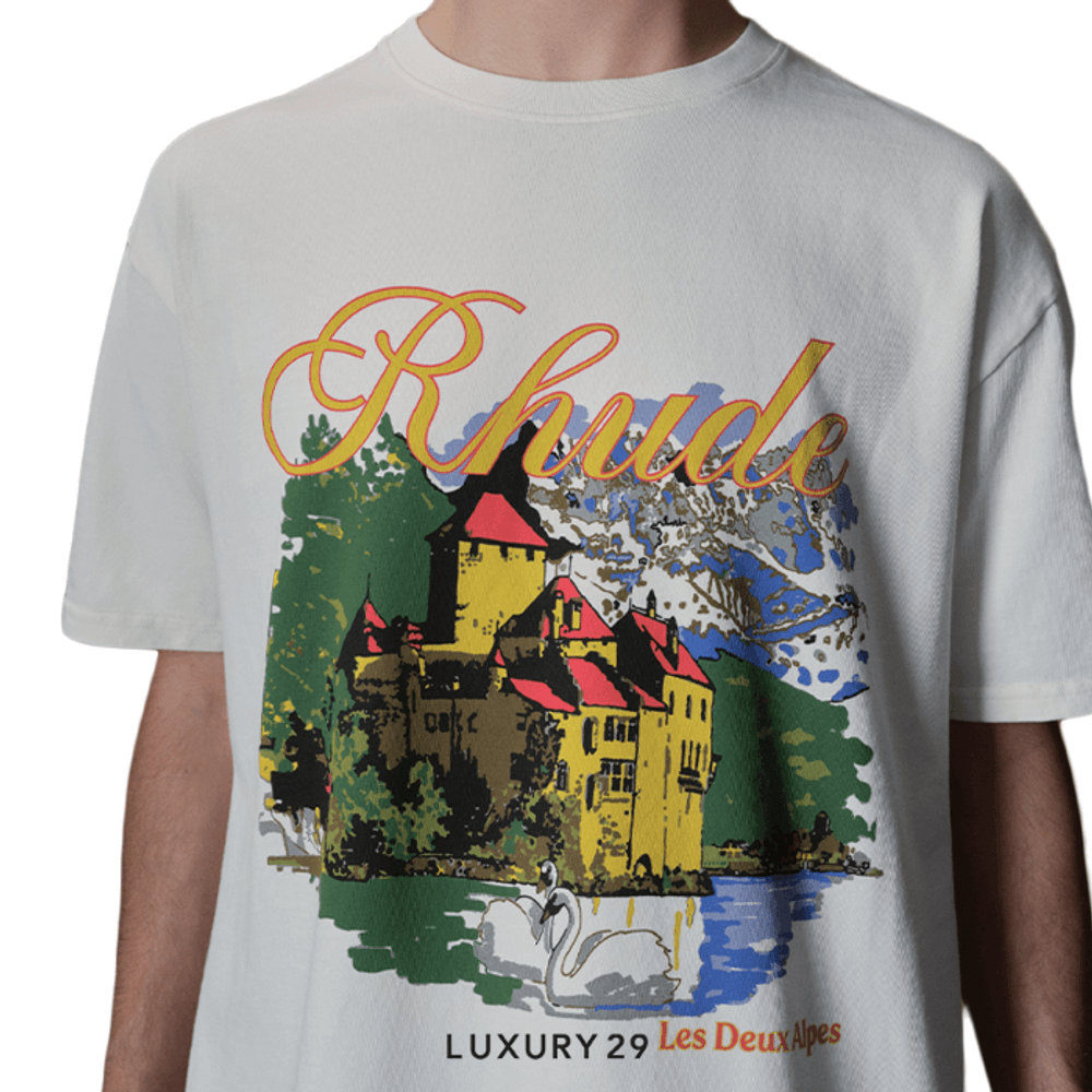 Rhude Chataeu Alpes Tee Vintage White(L, White)