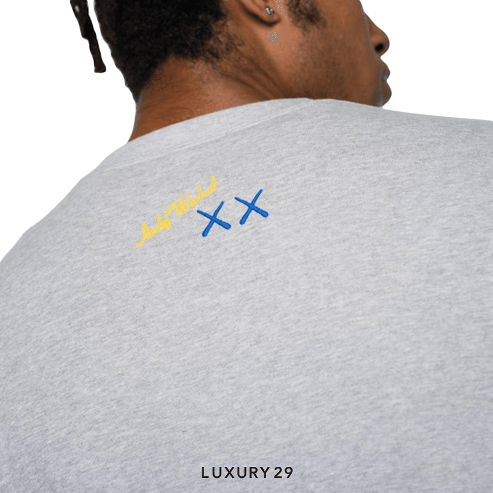 KAWS + Warhol Sweat Long Sleeve Shirt Grey(XS, Grey)