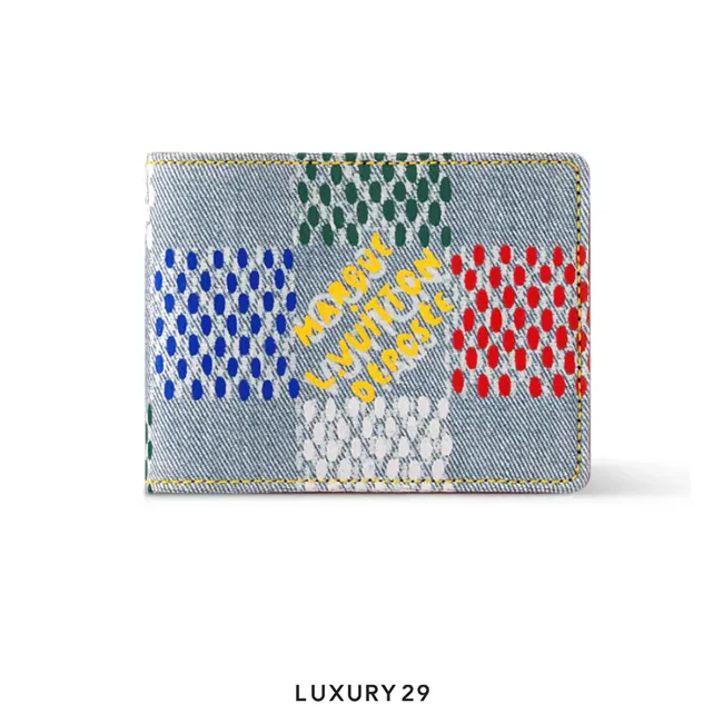 Louis Vuitton LV Multiple Wallet LV Vers Damier Denim Multicolor