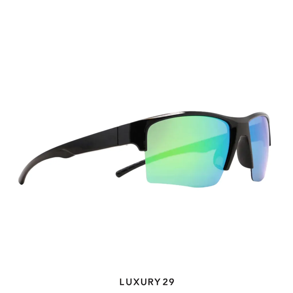Red Bull Spect Sunglasses Chain-03P smoke with purple-green mirror(Free Size, Green)