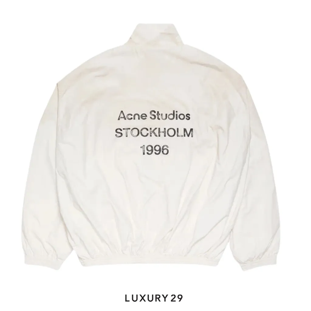 Acne studios Washed logo jacket Dusty white(44, White)