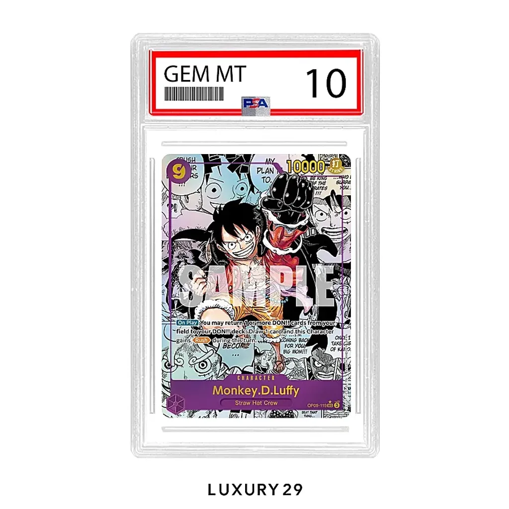 One Piece Monkey.D.Luffy (Manga) Emperors in the New World SEC OP09-119 (PSA10)(Small, Multicolour)