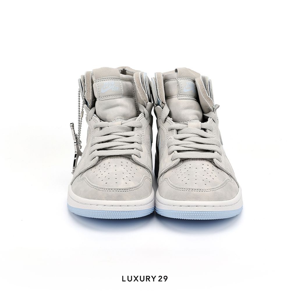Nike Jordan 1 High Zoom Air CMFT Grey Fog (Women's)(W)(37.5, Grey)