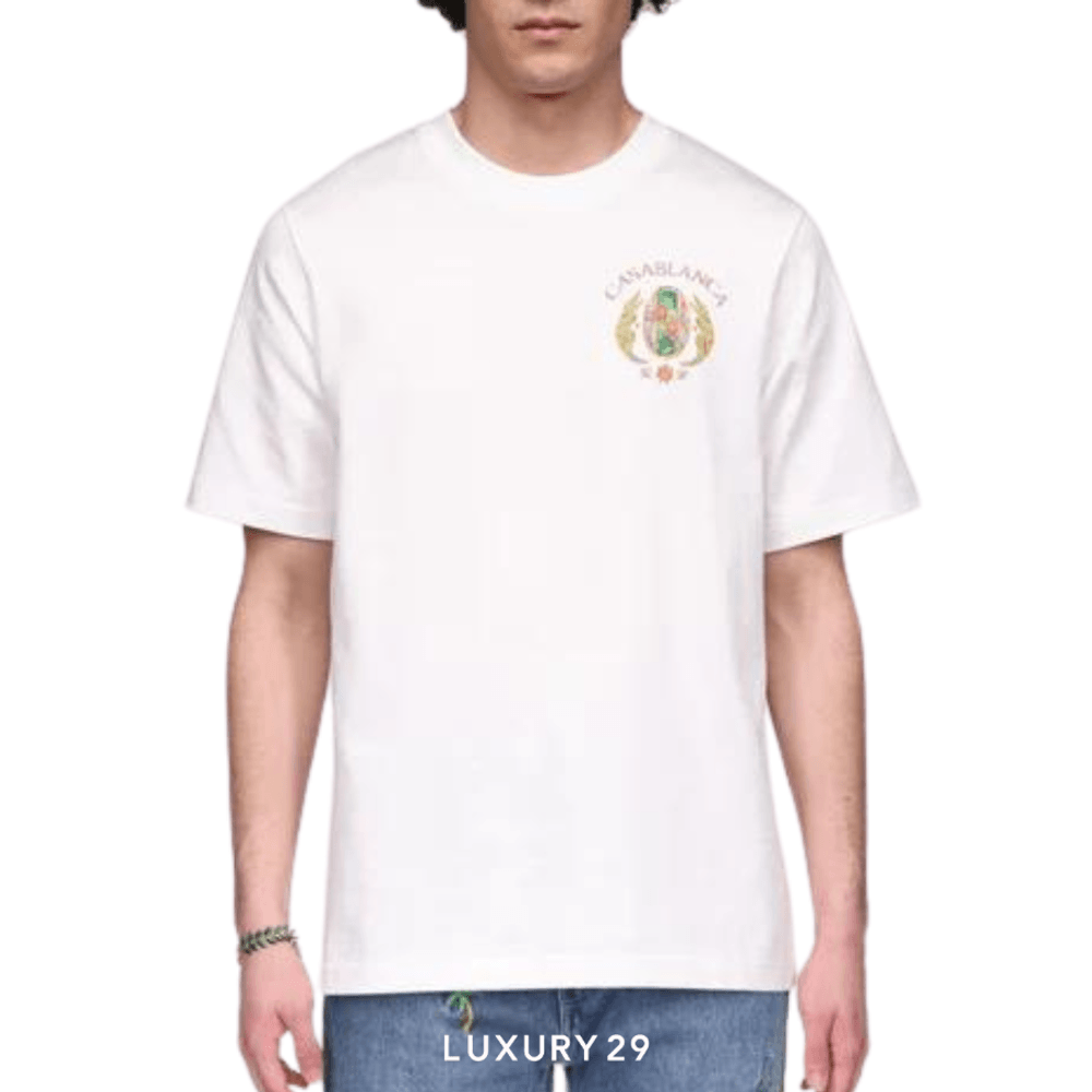 Casablanca Joyaux D'Afrique Tennis Club T-Shirt white(S, White)