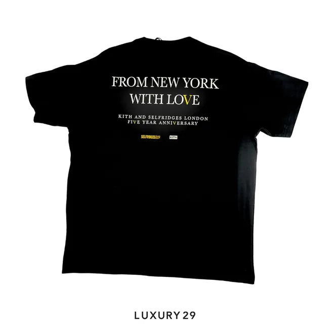 Kith x Selfridges London Five Year Aniversary Tee Black