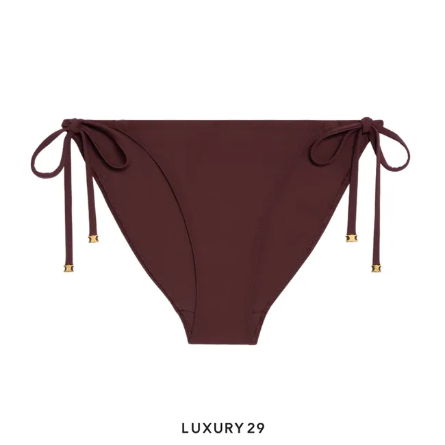 Celine triomphe triangle bottom in matte jersey Prune