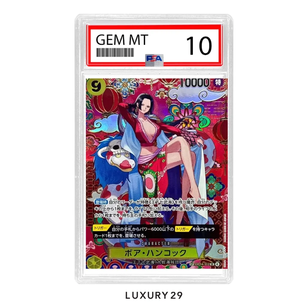 One Piece Boa Hancock - OP14-112 (SP) JP PSA10(Free Size, Multicolour)