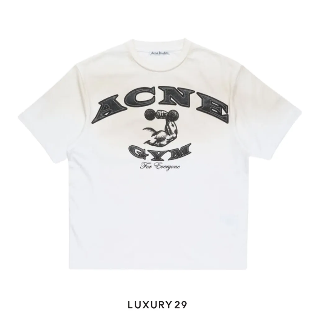 Acne Studios Seasonal l Logo t-shirt Dusty white(S, White)