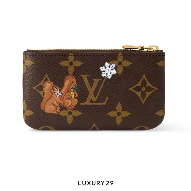 Louis Vuitton LV Key Pouch Monogram Blue Frost