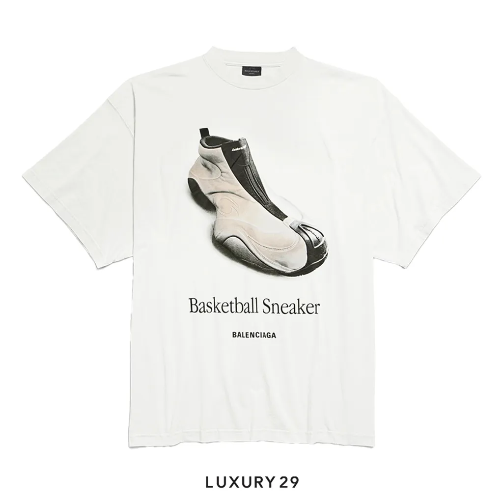 Balenciaga Men Excavator Sneaker Dry jersey dirty white(S, White)
