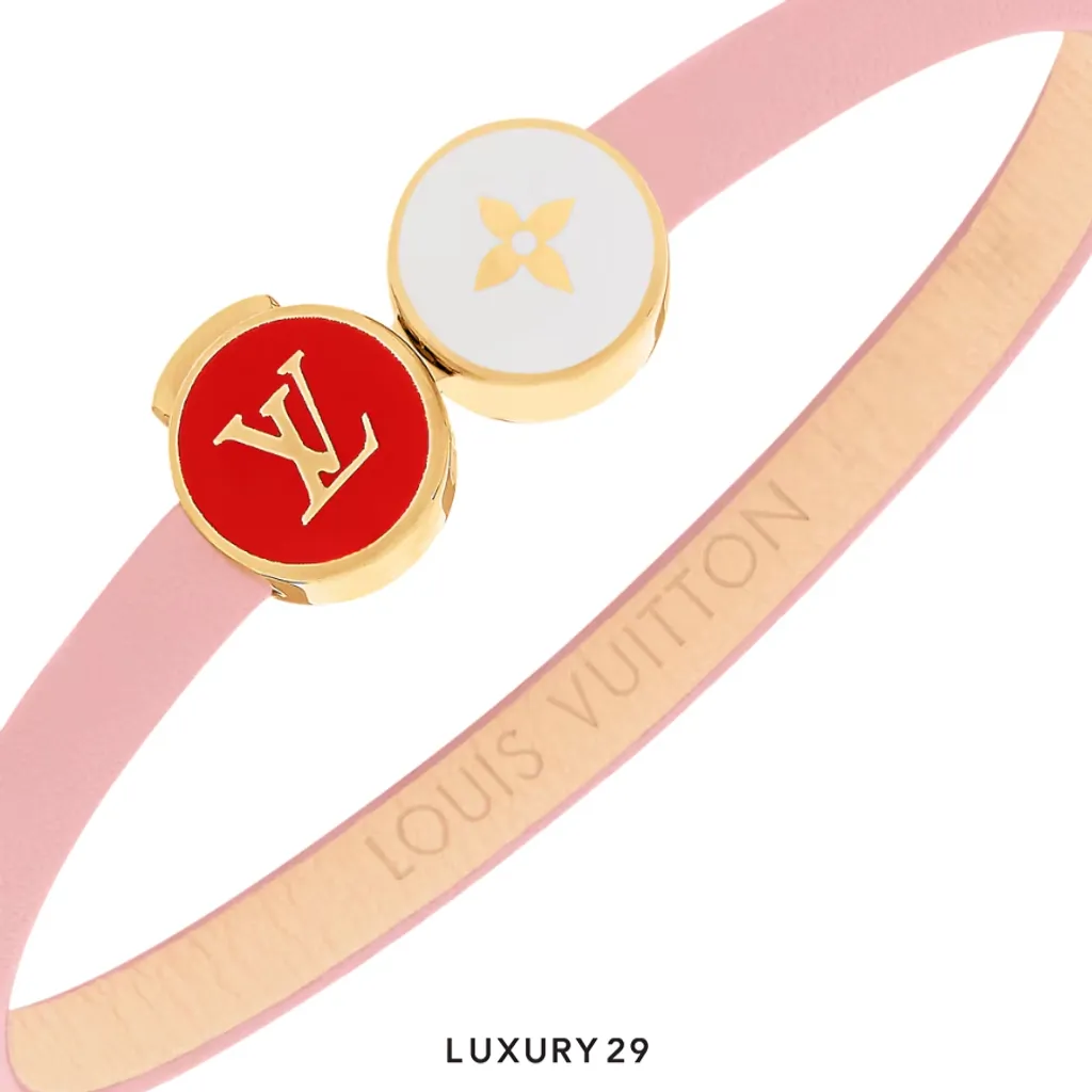 Louis Vuitton LV Confetti Bracelet Pink(Medium, Pink)