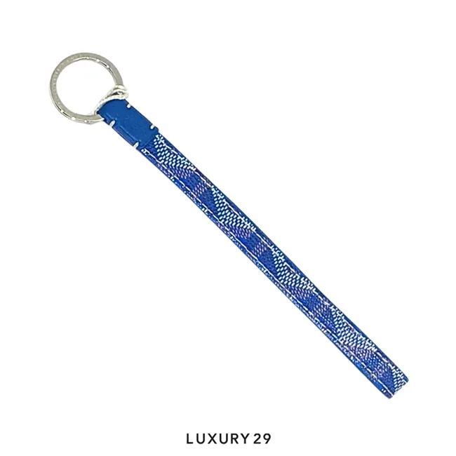 Goyard Sesame Key Ring Sky Blue