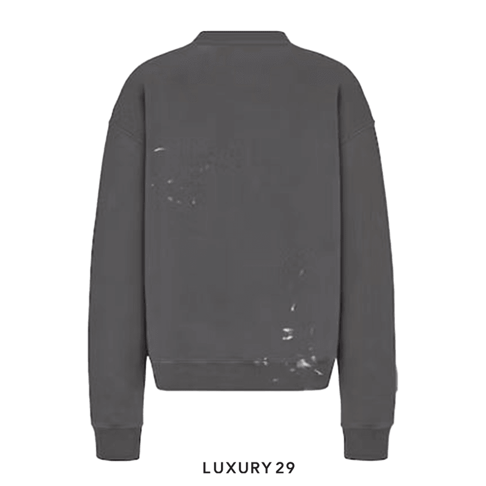 Dior X CACTUS JACK Oversized Sweatshirt Gray(XL, Grey)