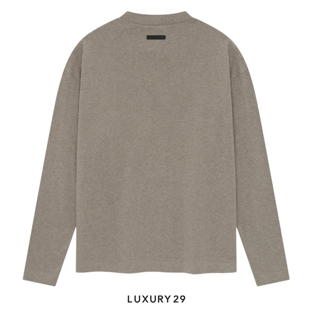 Fear of God Essentials SS26 Classic Long Sleeve Tee Homestead Heather(L, Grey)