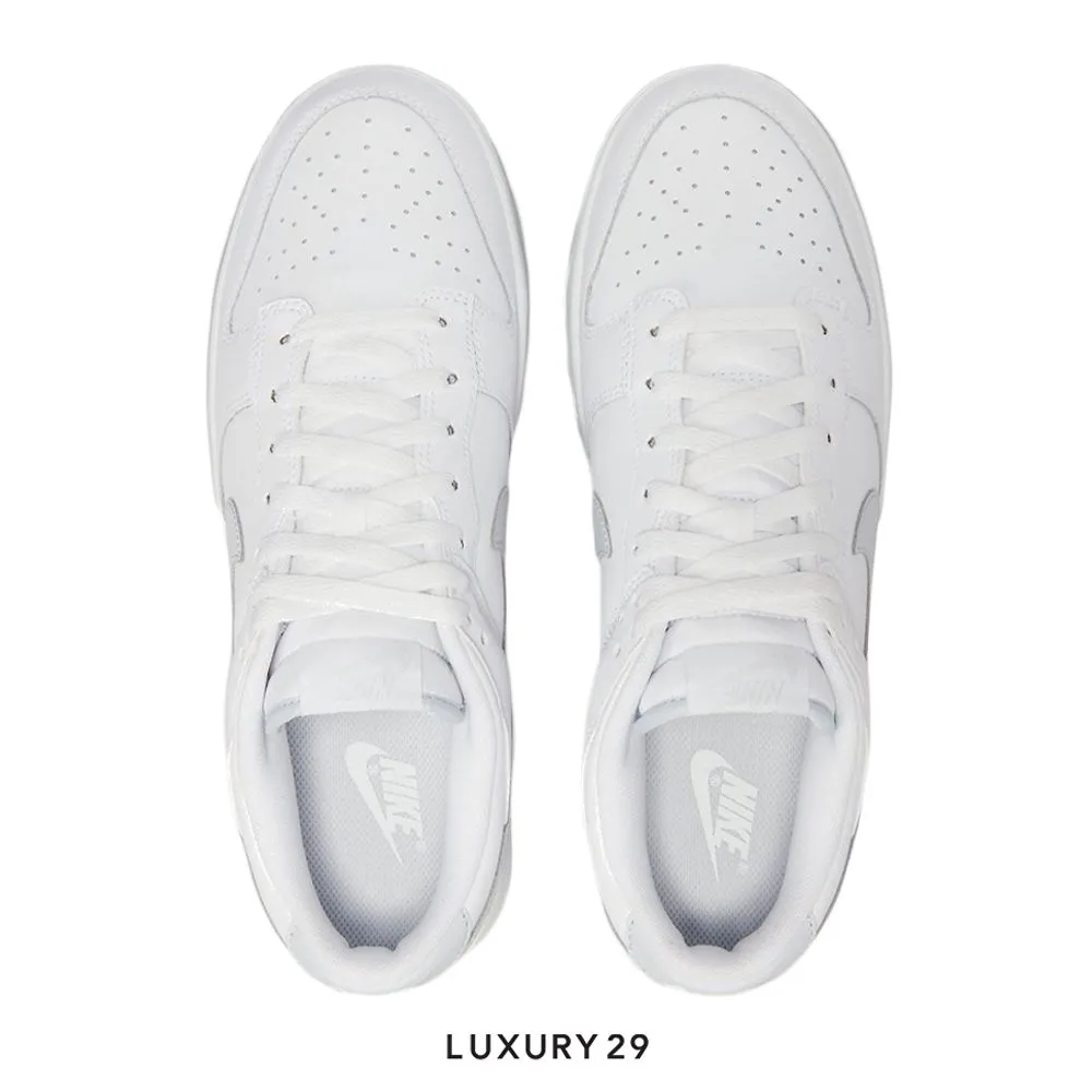 Nike Dunk Low Retro White Pure Platinum(40.5, White)