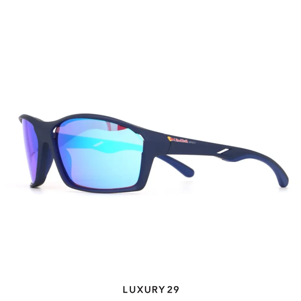 Red Bull Spect Sunglasses Drill-02 purple with blue mirror(Free Size, Blue)