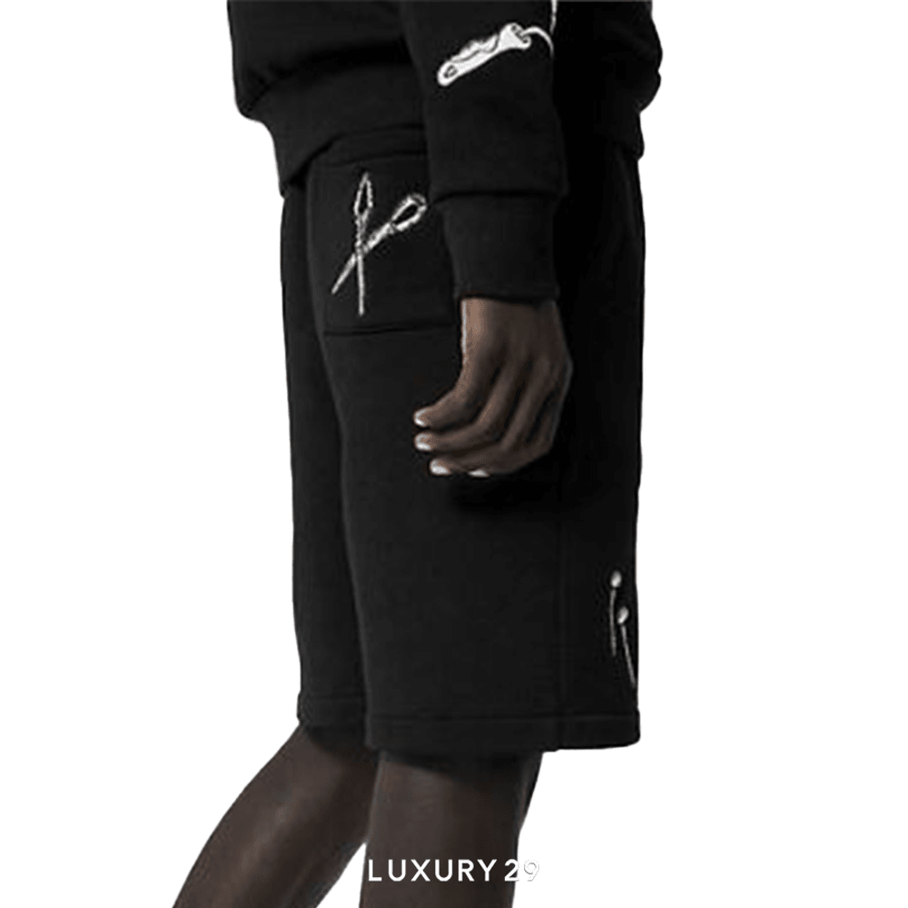 Louis Vuitton LV Tools Embroidery Shorts(2XL, Black)