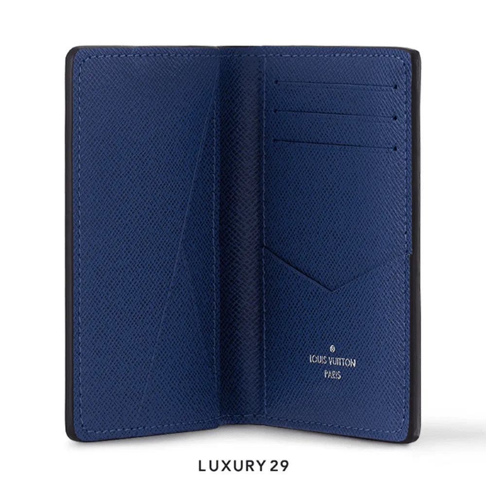 Louis Vuitton LV Pocket Organizer Navy Blue(Small, Blue)
