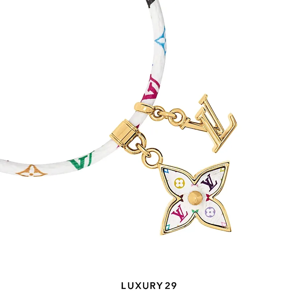 Louis Vuitton LV x TM - Charms Bracelet Monogram Canvas Gold Hardware(Free Size, Multicolour)