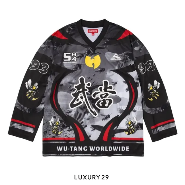 Supreme x Wu-Tang Clan Hockey Jersey 'Black'