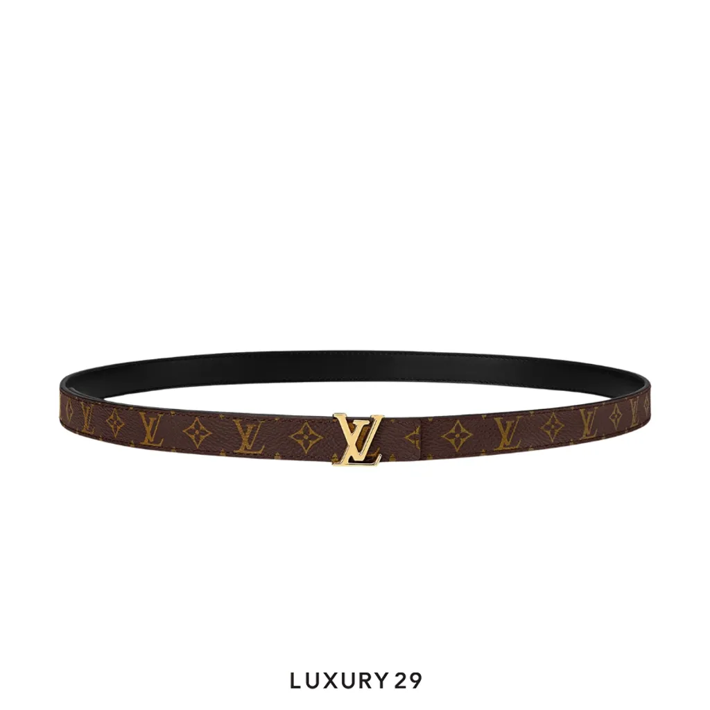 Louis Vuitton LV Iconic belt 20mm wide reversible Black(85cm)(20, Black)