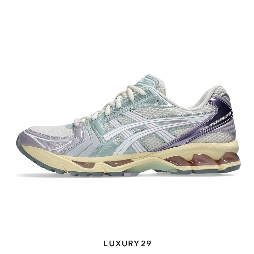 Asics Gel-Kayano 14 Metallic Pastel CREAM/DUSK VIOLET(M)(41.5, White)