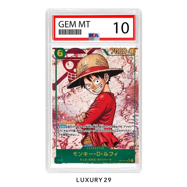 One Piece Monkey.D.Luffy SEC-P [OP13-118] JP PSA10