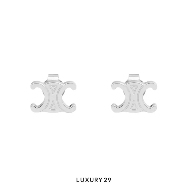 Celine Triangular earrings Silver
