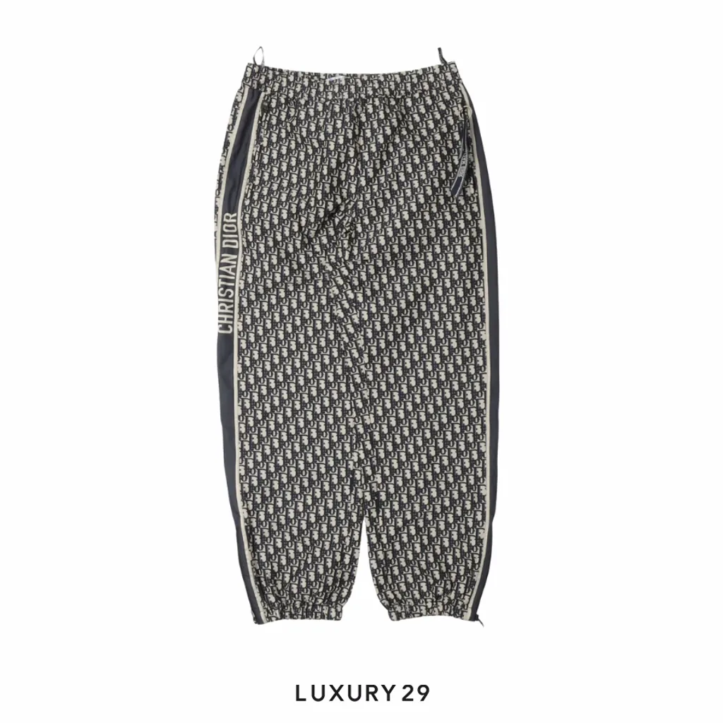 Dior monogram track pants grey(40, Grey)