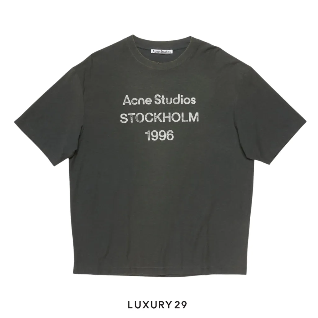 Acne Studios 1996 Logo t-shirt - Relaxed fit Faded Black(S, Black)