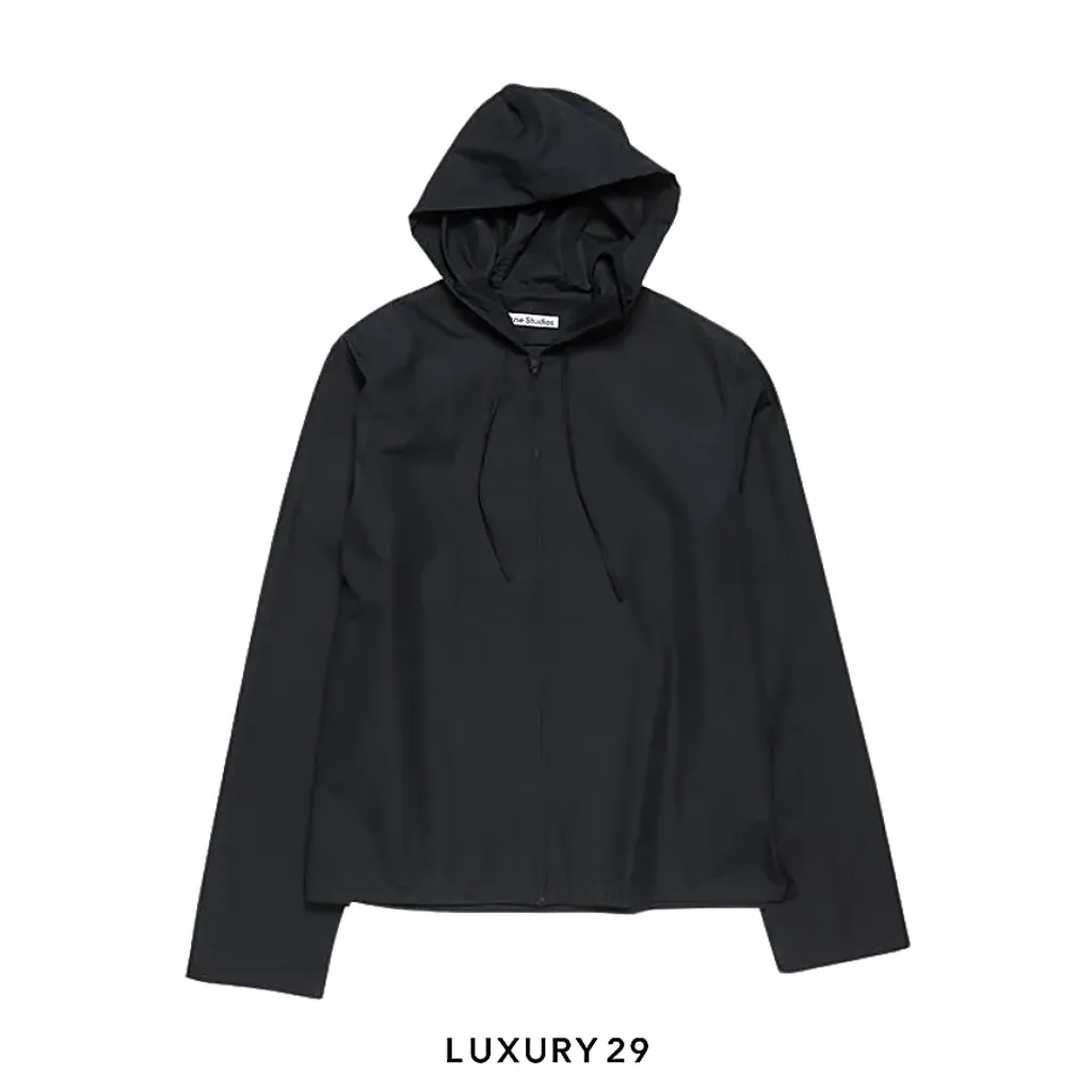 Acne Studios Hooded Shirt Zip Black(M, Black)