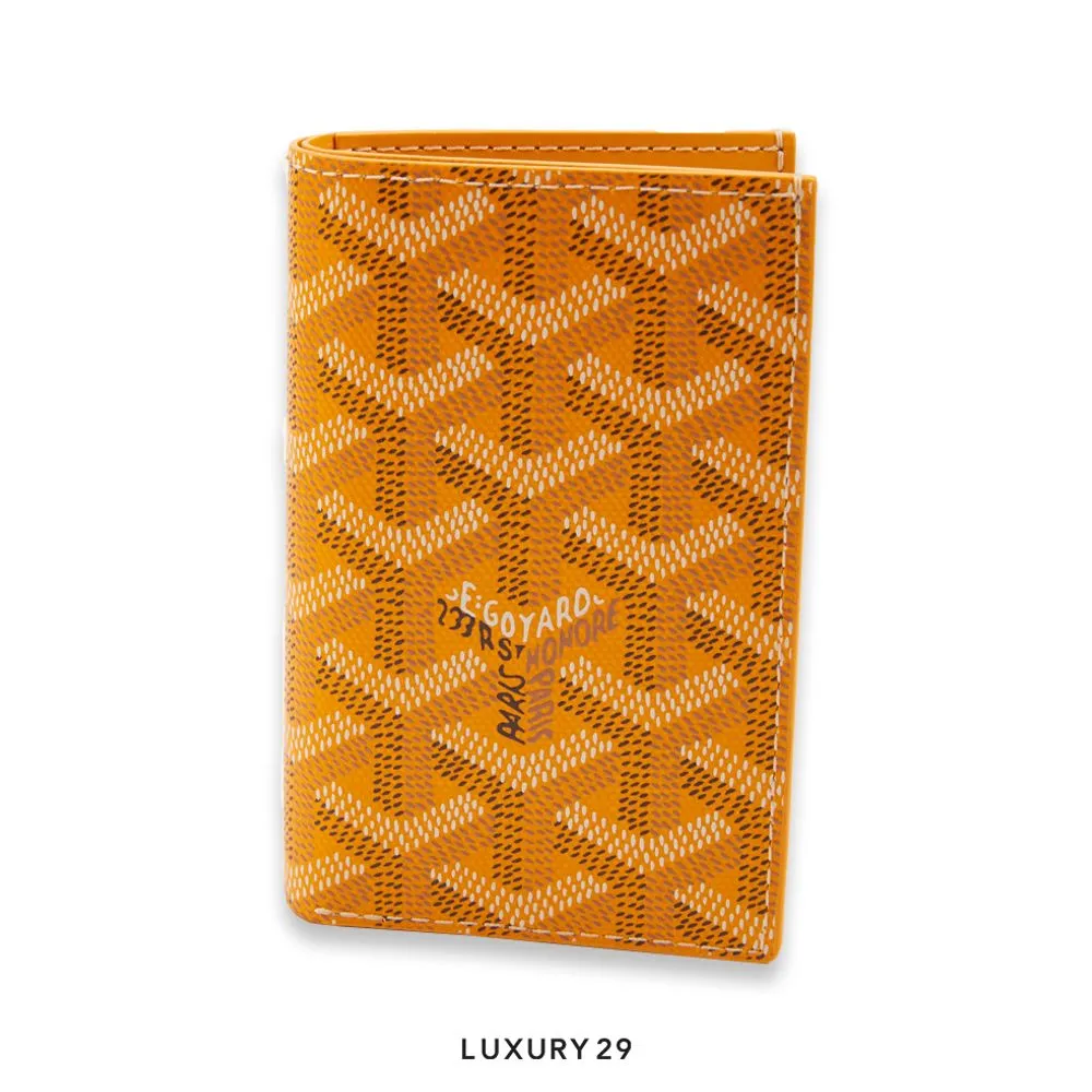 Goyard Saint-Pierre Card Wallet Yellow(Small, Yellow)