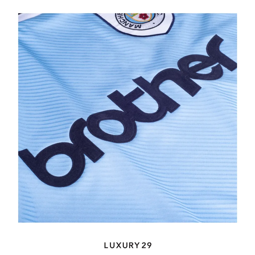 Manchester City 1994 Home Shirt Blue(L, Blue)