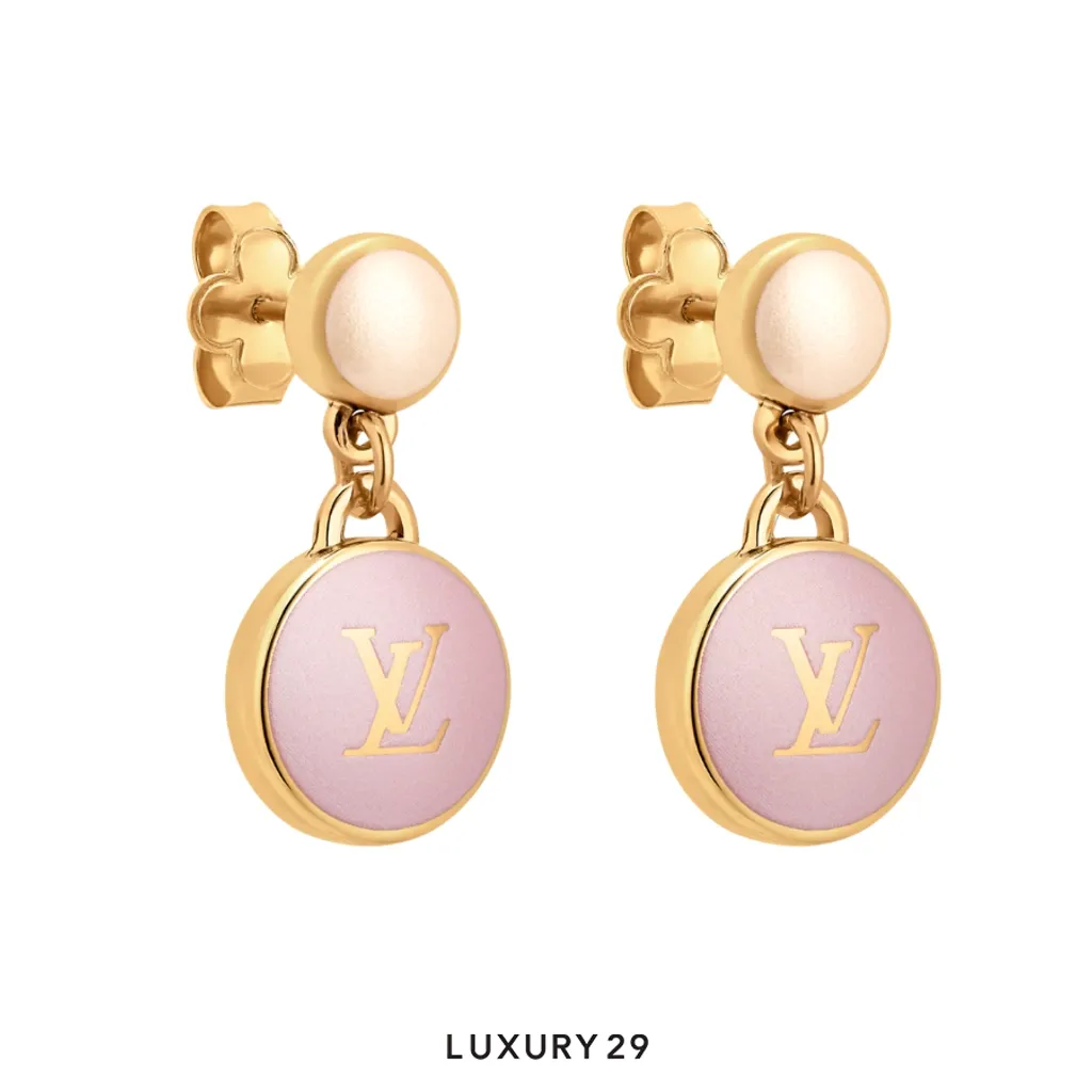 Louis Vuitton LV Pearly Confetti Earrings Pink(Free Size, Pink)