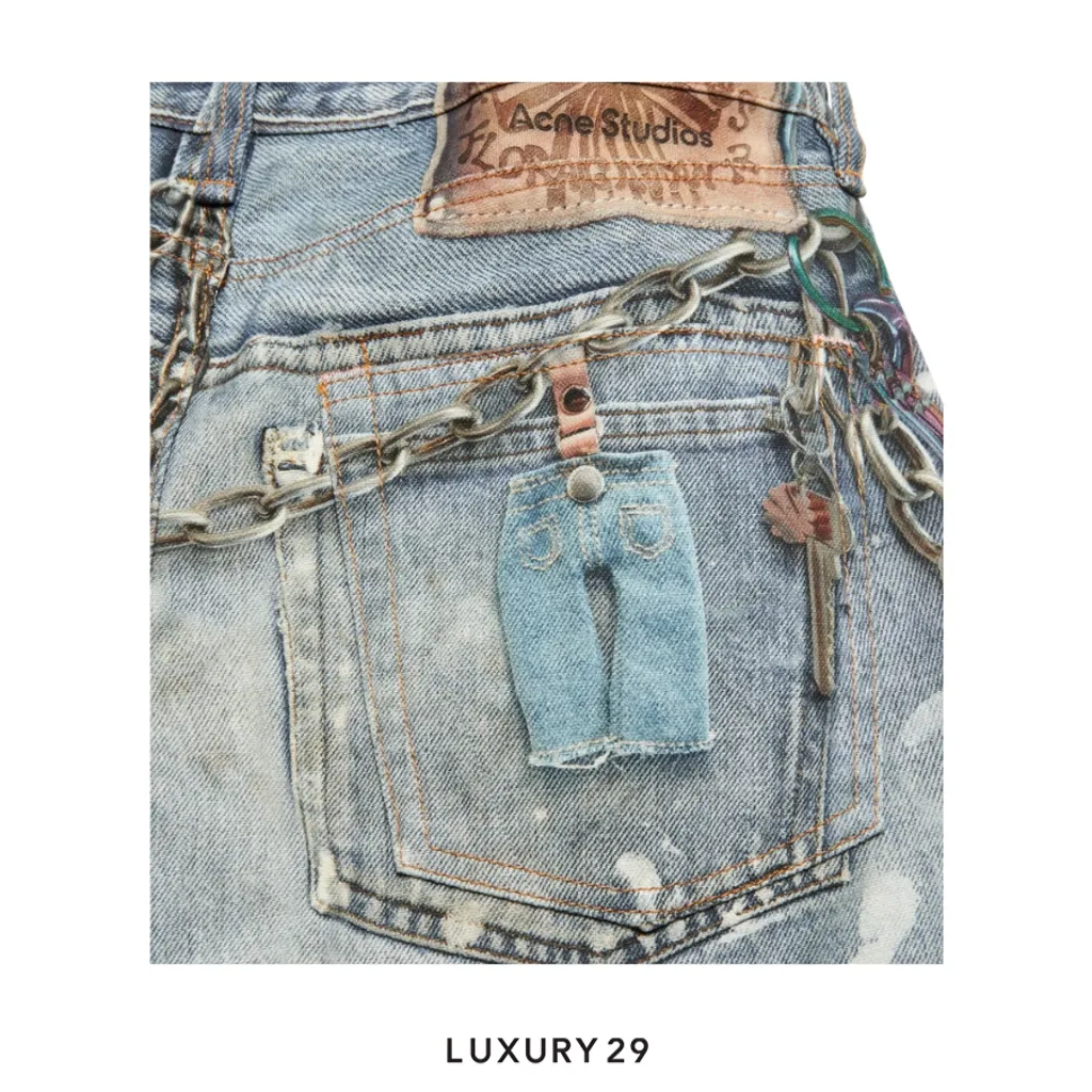 Acne Studios Loose fit jeans - 1981 Mid Blue(XS, Blue)