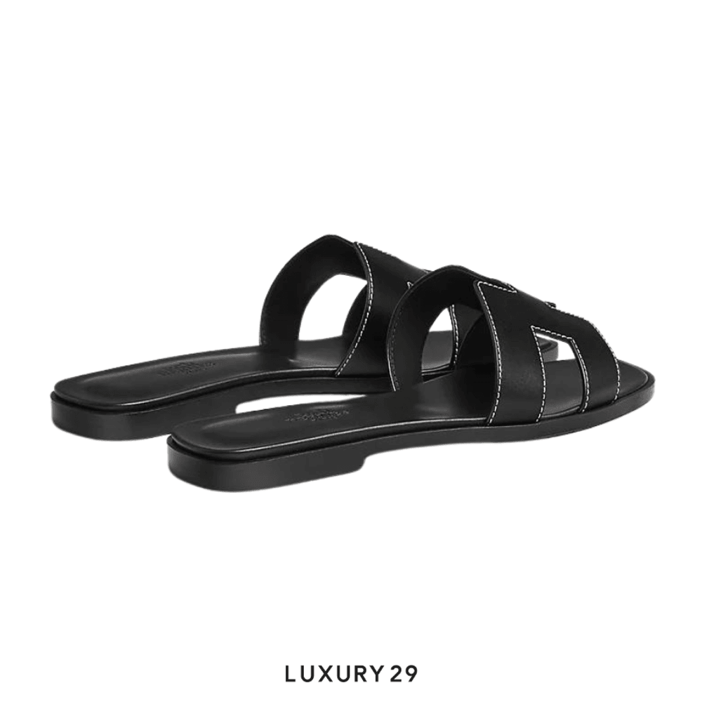 Hermes Oran sandal Noir(37.5, Black)