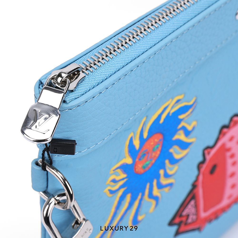 Louis Vuitton LV x YK Pochette To Go(Medium, Blue)