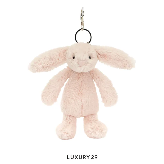 JellyCat Bashful Blush Bunny Bag Charm Pink