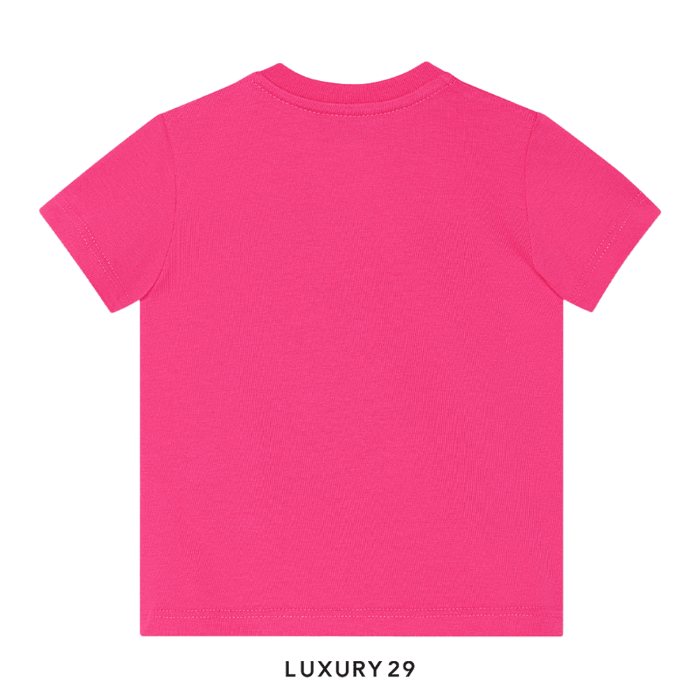 Kid GUCCI BABY PRINTED COTTON JERSEY T-SHIRT Fuchsia