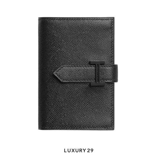 Hermes Portefeuille Bearn mini monochrome Veau Madame 89 Noir