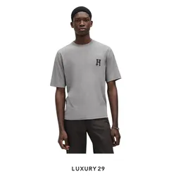Palm Angels Neck logo T-shirt black