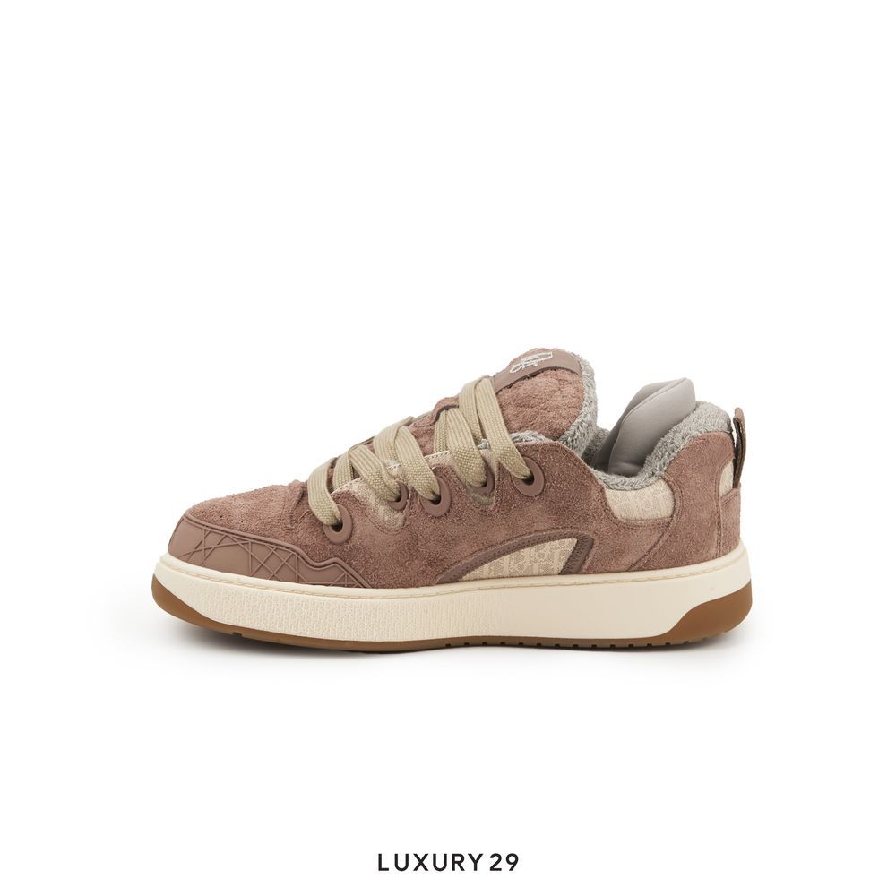 Dior by ERL B9S Skater Sneaker, Limited and Numbered Edition Lilac Suede and Dior Oblique Jacquard(42, Brown)