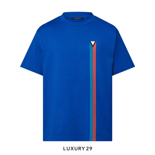 Louis Vuitton LV Short-Sleeved Embroidered Cotton T-Shirt