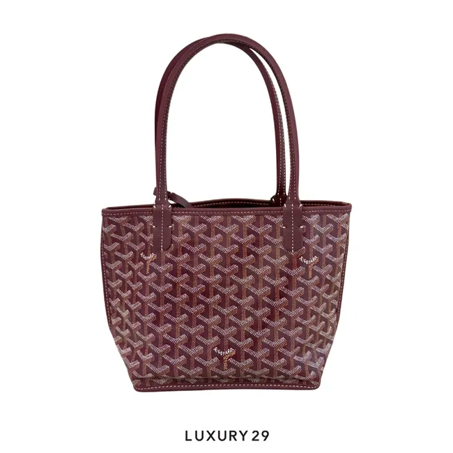 Goyard Anjou Mini Bag Burgundy