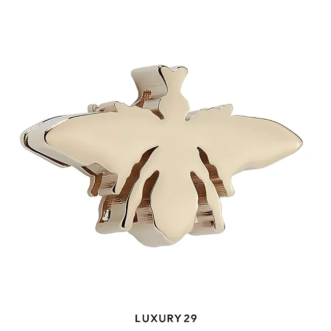 Dior Bee Badge Pale My ABC Gold-Finish Metal